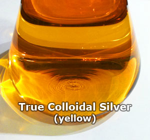 Yellow colloidal silver